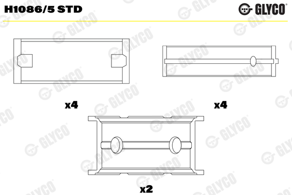 GLYCO H1086/5 STD Κουζινέτα...
