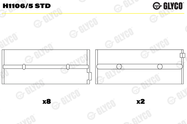 GLYCO H1106/5 STD Κουζινέτα...