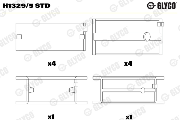 GLYCO H1329/5 STD Κουζινέτα...
