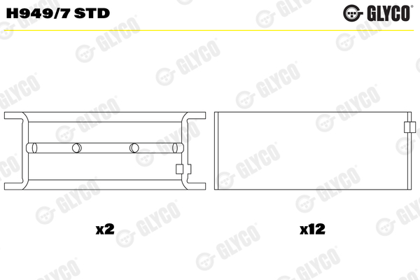 GLYCO H949/7 STD Κουζινέτα...
