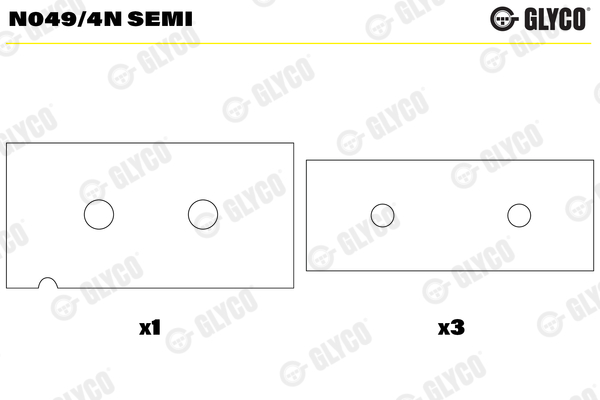 GLYCO N049/4N SEMI Camshaft Bearing