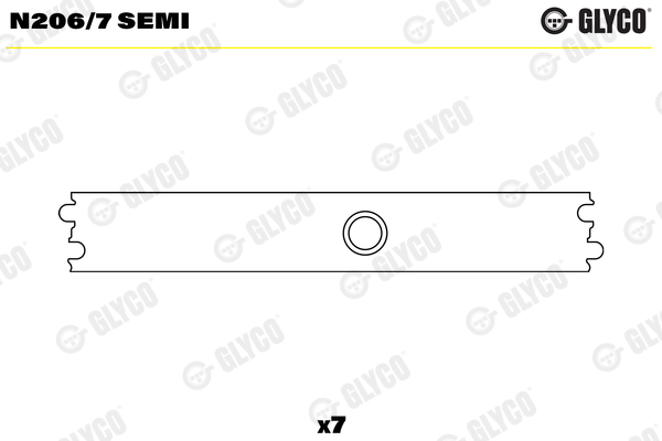 GLYCO N206/7 SEMI Camshaft Bearing for DONGFENG MACK RENAULT TRUCKS