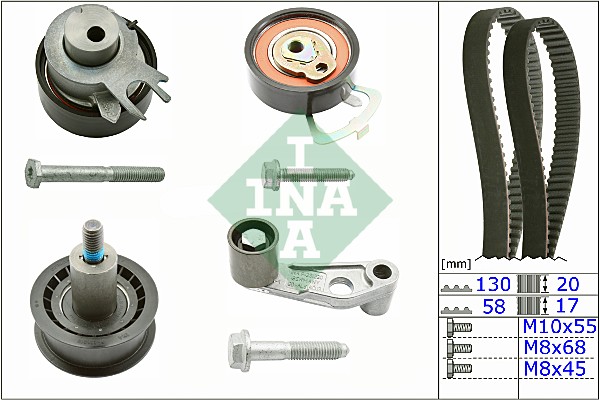 INA 530 0089 10 Kit cinghie dentate