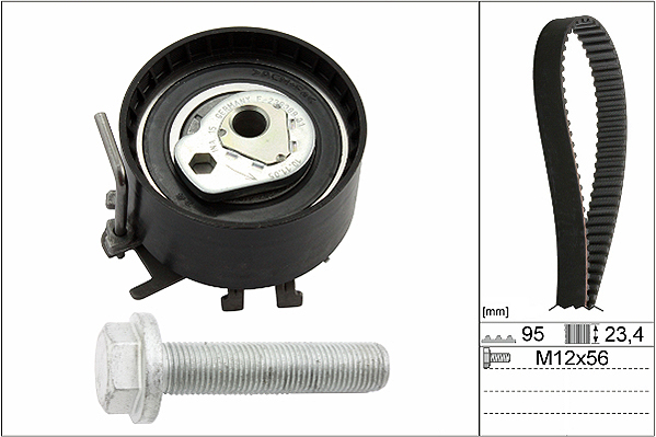 INA 530 0195 10 Kit cinghie dentate