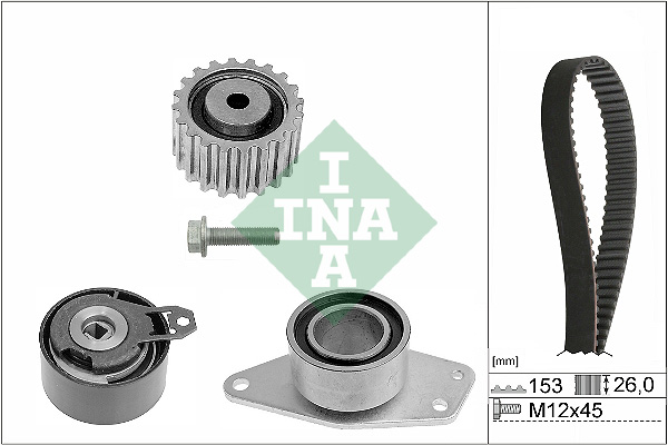 INA 530 0357 10 Kit cinghie dentate