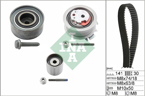 INA 530 0405 10 Kit cinghie dentate