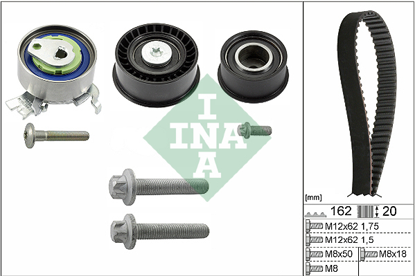 INA 530 0443 10 Kit cinghie dentate