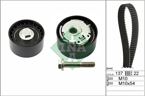 INA 530 0536 10 Kit cinghie dentate-Kit cinghie dentate-Ricambi Euro