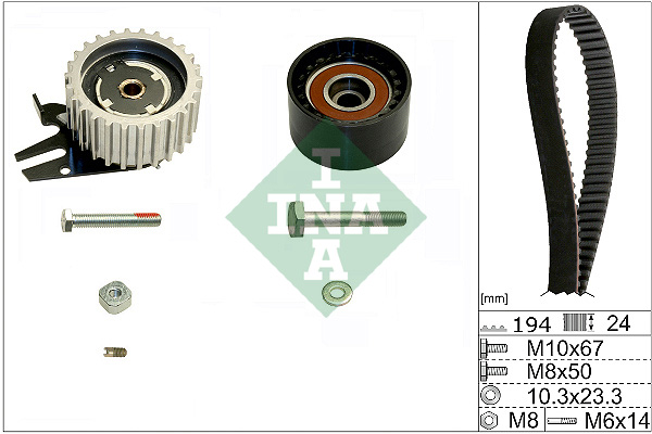 INA 530 0561 10 Kit cinghie dentate-Kit cinghie dentate-Ricambi Euro