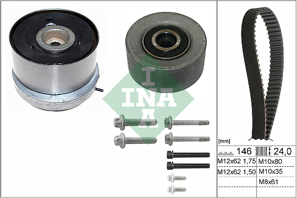 INA 530 0724 10 Kit cinghie...