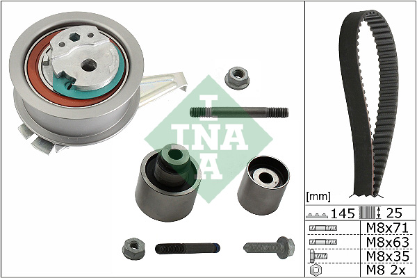 INA 530 0759 10 Kit cinghie dentate-Kit cinghie dentate-Ricambi Euro