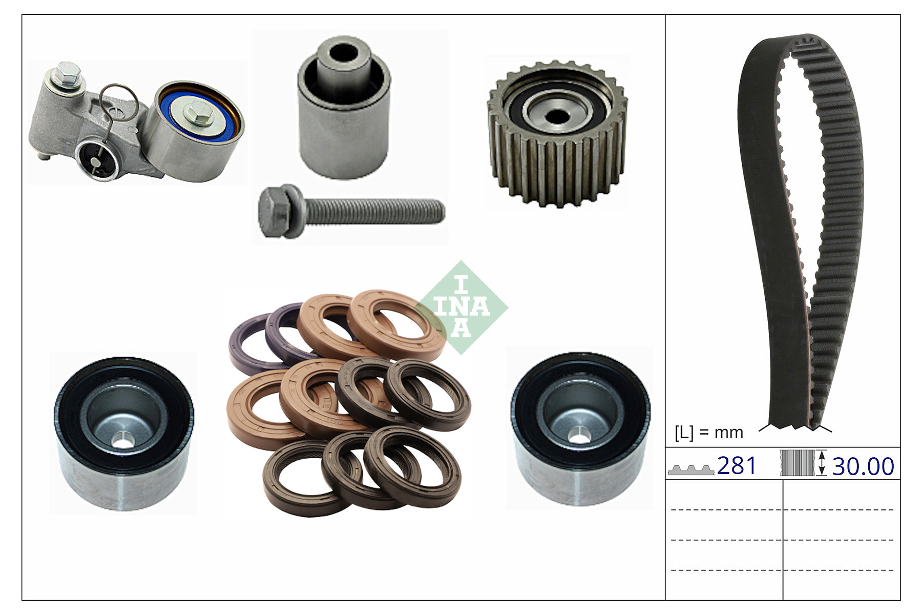 INA 530 0878 10 Zahnriemensatz