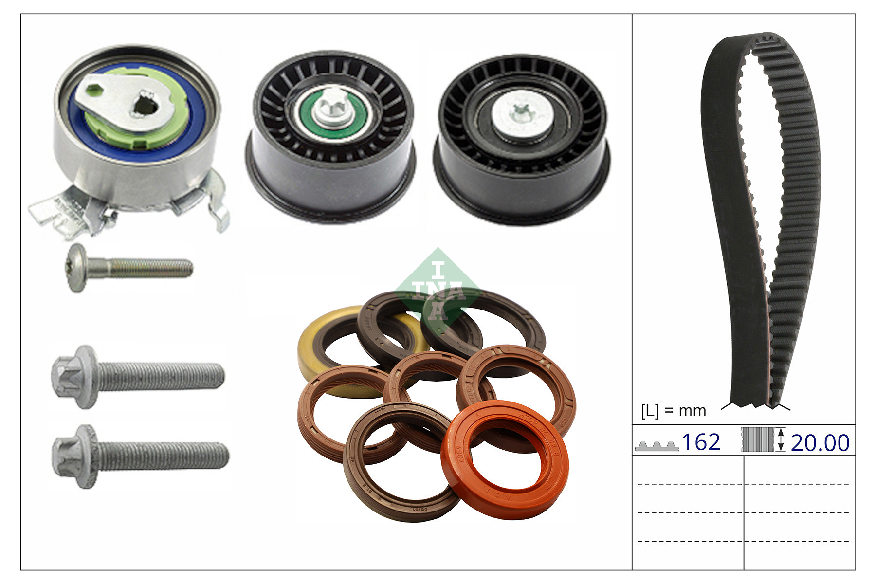 INA 530 0885 10 Zahnriemensatz