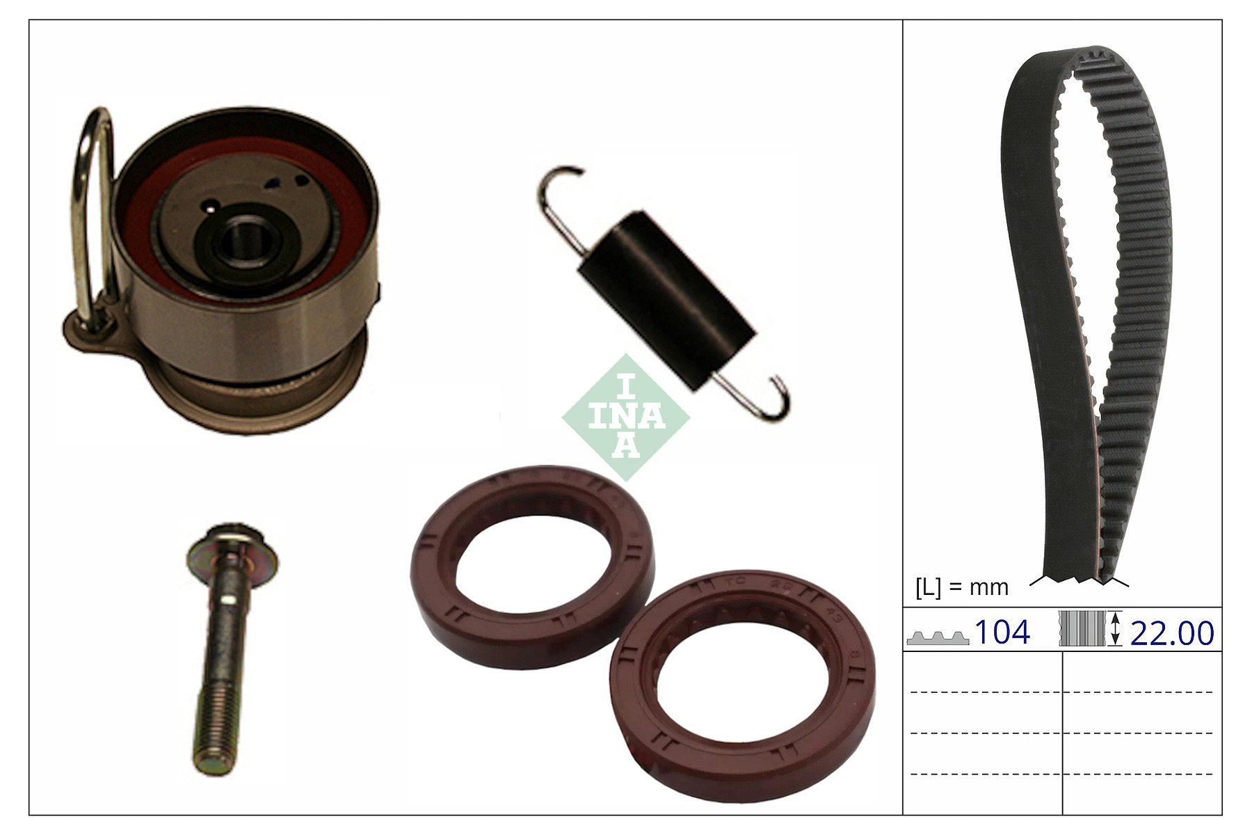 INA 530 0899 10 Zahnriemensatz