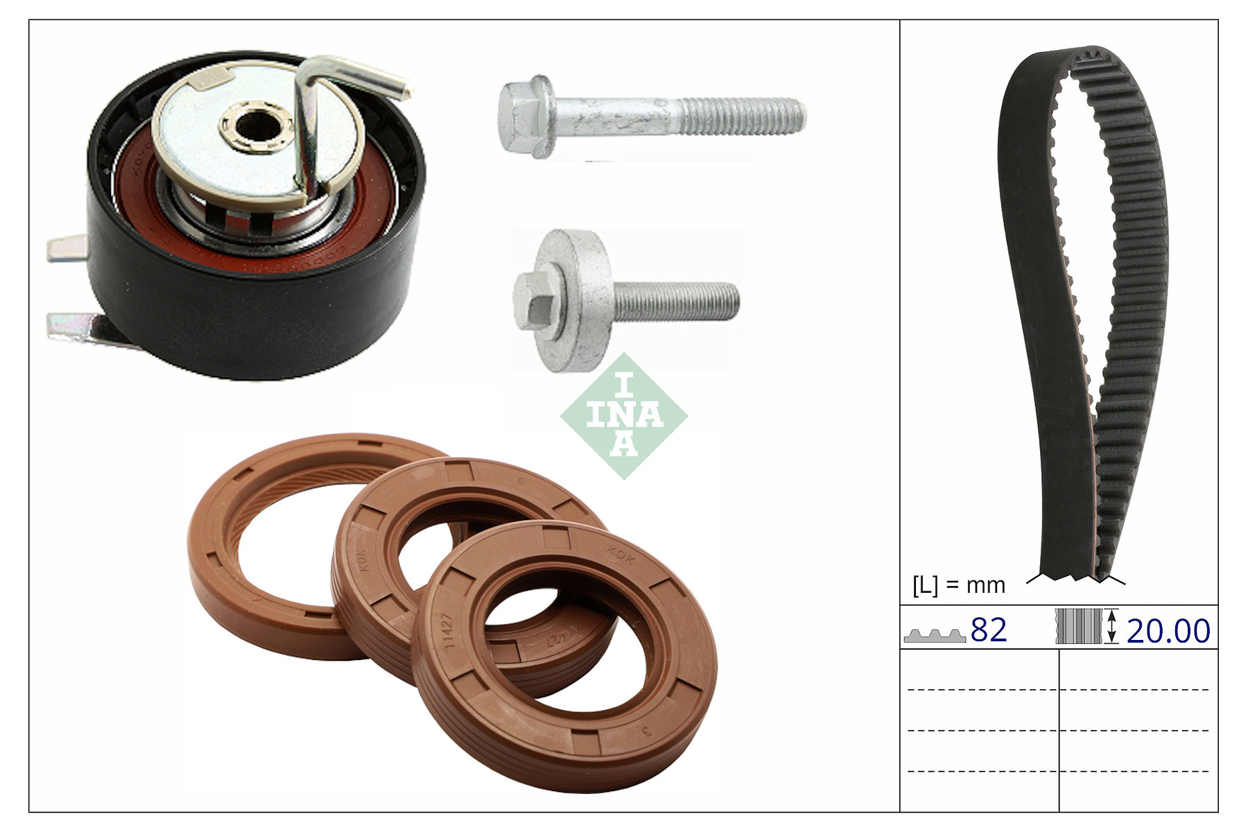 INA 530 0910 10 Zahnriemensatz