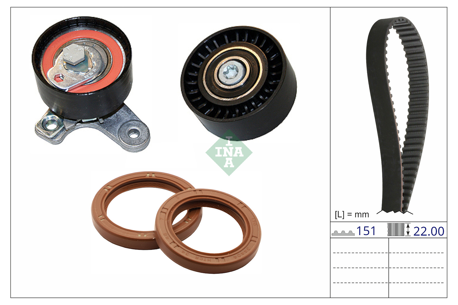 INA 530 0930 10 Zahnriemensatz