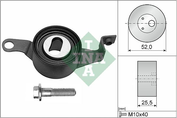 INA 531 0225 10 Rullo tenditore, Cinghia dentata