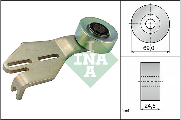 INA 531 0238 10 Rullo tenditore, Cinghia Poly-V-Rullo tenditore, Cinghia Poly-V-Ricambi Euro