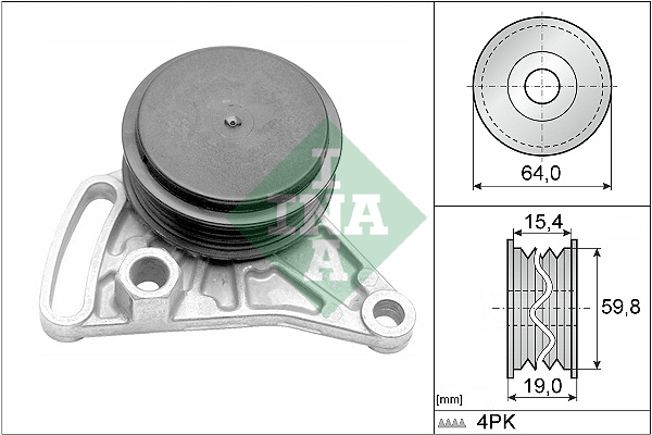 INA 531 0309 10 Spannrolle,...