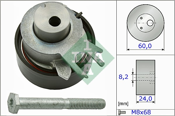 INA 531 0317 10 Rullo tenditore, Cinghia dentata