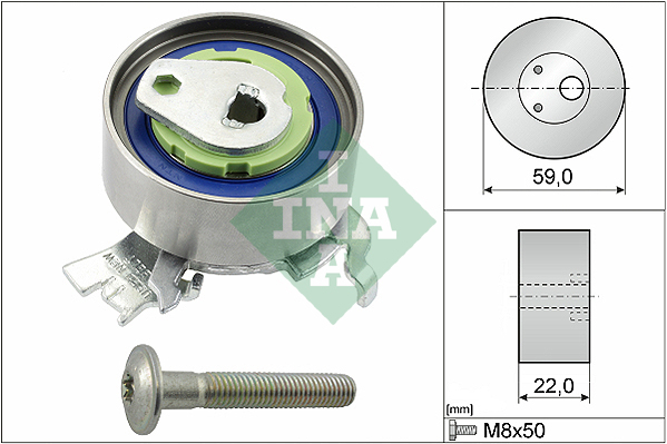 INA 531 0518 30 Rullo tenditore, Cinghia dentata