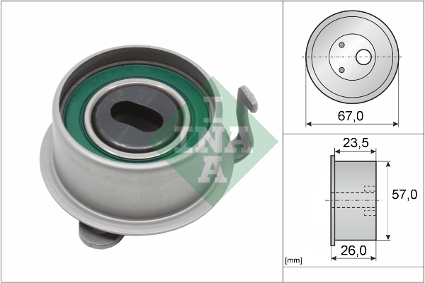 INA 531 0653 20 Rullo tenditore, Cinghia dentata