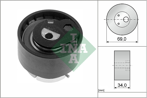 INA 531 0771 10 Rullo tenditore, Cinghia dentata