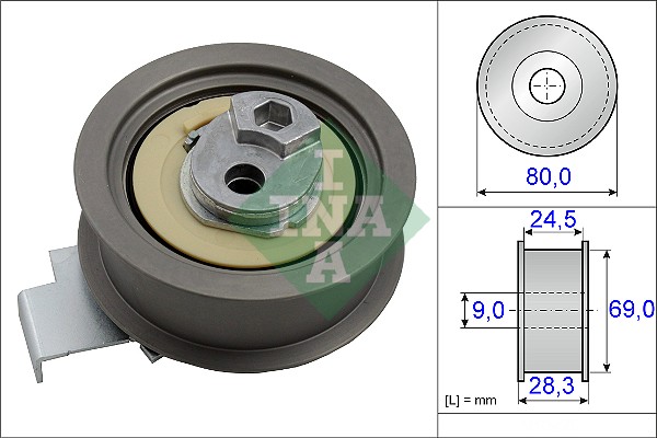 INA 531 0840 10 Spannrolle,...