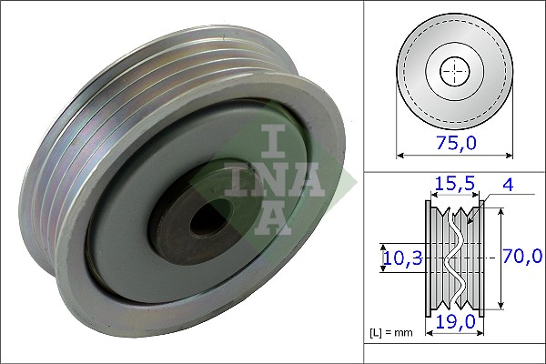 INA 531 0845 10 Spannrolle,...