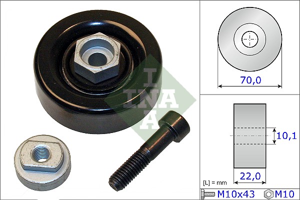 INA 531 0864 10 Spannrolle,...