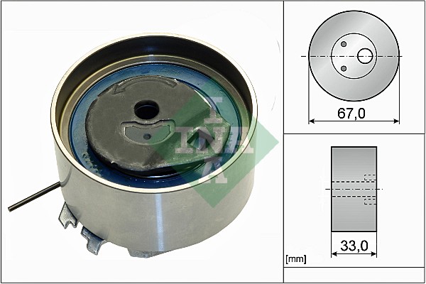 INA 531 0869 10 Rullo tenditore, Cinghia dentata