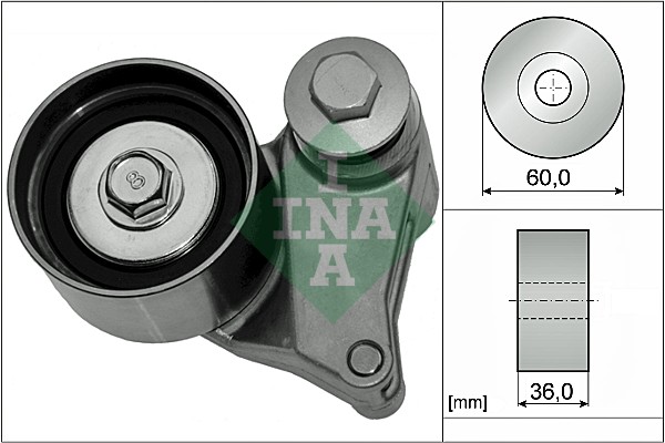 INA 531 0875 10 Rullo tenditore, Cinghia dentata