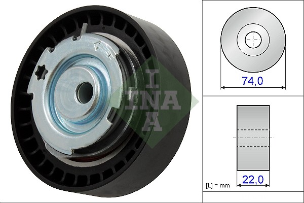 INA 531 0876 10 Spannrolle,...