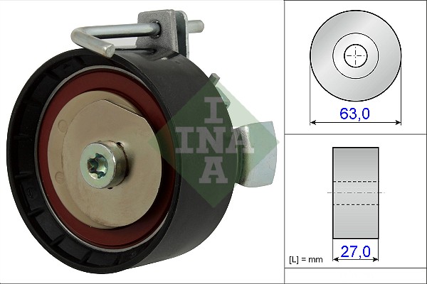 INA 531 0877 10 Rullo tenditore, Cinghia dentata