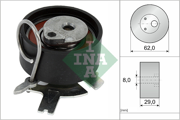 INA 531 0935 10 Rullo tenditore, Cinghia dentata-Rullo tenditore, Cinghia dentata-Ricambi Euro