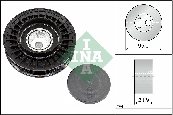 INA 531 0963 10 Tensioner Pulley, V-ribbed belt for BMW BMW (BRILLIANCE)