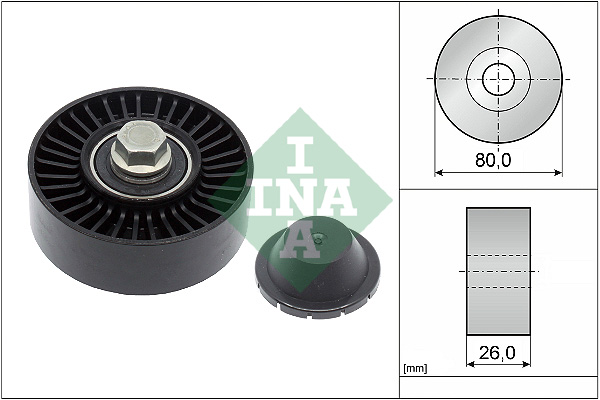 INA 532 0512 10 Galoppino/Guidacinghia, Cinghia Poly-V-Galoppino/Guidacinghia, Cinghia Poly-V-Ricambi Euro