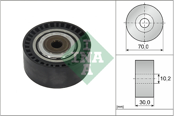 INA 532 1146 10 Umlenk-/Führungsrolle, Keilrippenriemen