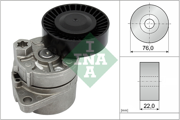 INA 534 0018 10 Braccio tenditore, Cinghia Poly-V