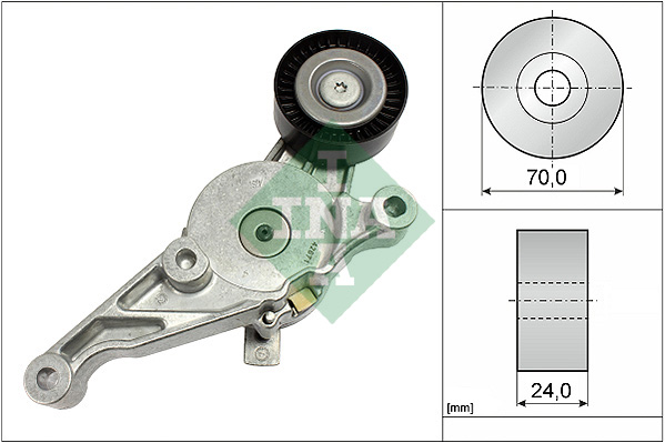 INA 534 0151 10 Braccio tenditore, Cinghia Poly-V-Braccio tenditore, Cinghia Poly-V-Ricambi Euro