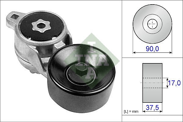 INA 534 0193 10 Riemenspanner, Keilrippenriemen