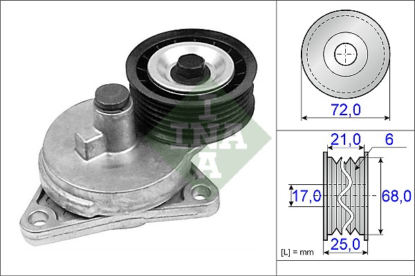 INA 534 0210 10 Riemenspanner, Keilrippenriemen