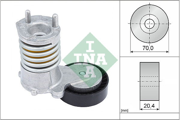 INA 534 0274 10 Braccio tenditore, Cinghia Poly-V