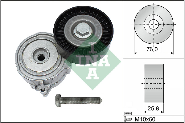 INA 534 0375 10 Braccio tenditore, Cinghia Poly-V-Braccio tenditore, Cinghia Poly-V-Ricambi Euro