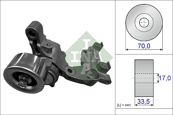 INA 534 0384 10 Riemenspanner, Keilrippenriemen