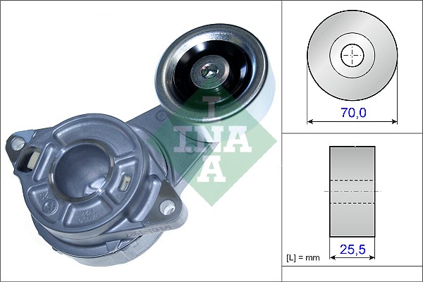 INA 534 0458 10 Braccio tenditore, Cinghia Poly-V-Braccio tenditore, Cinghia Poly-V-Ricambi Euro