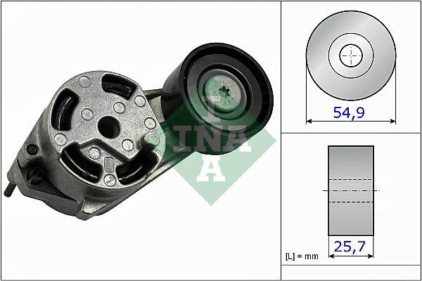 INA 534 0516 10 Braccio tenditore, Cinghia Poly-V-Braccio tenditore, Cinghia Poly-V-Ricambi Euro