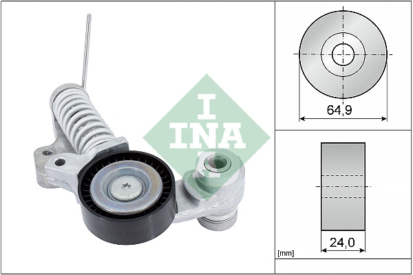 INA 534 0702 10 Braccio tenditore, Cinghia Poly-V-Braccio tenditore, Cinghia Poly-V-Ricambi Euro