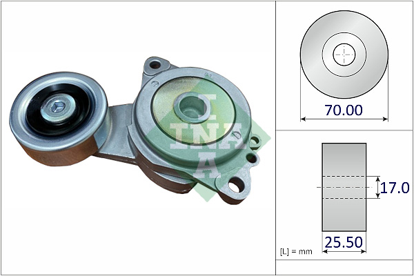 INA 534 0713 10 Τεντωτήρας ιμάντα, ιμάντας poly-V for HONDA HONDA (DONGFENG) HONDA (GAC)