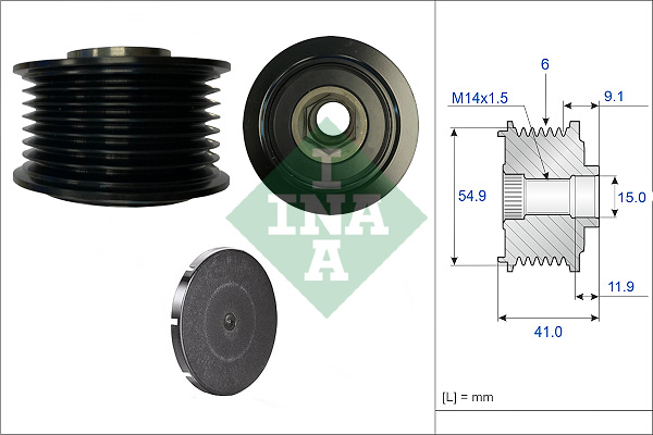 INA 535 0362 10 Generatorfreilauf